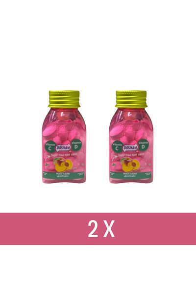 DOSFARM Sugar-free peach flavored vitamin candy | Pack of 2