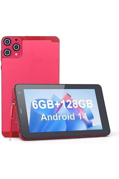 CIDEA جهاز لوحي C idea 5G LTE مع فتحة بطاقة SIM، 7 بوصة، نظام تشغيل Android 12، ذاكرة وصول عشوائي (RAM) سعة 6 جيجابايت، ذاكرة قراءة فقط (ROM) سعة 128 جيجابايت، قابل للتوسيع إلى