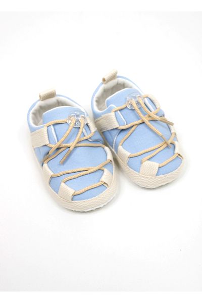 Leoncino Linen short baby booties