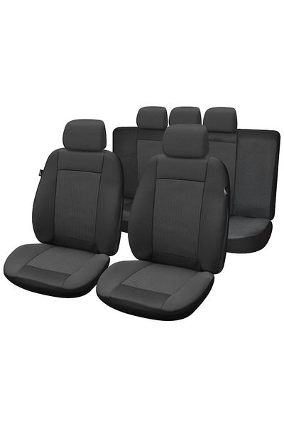 SMARTIC Huse scaune auto, Lux, 11 piese, compatibile airbag, rabatabile, 3 straturi de material