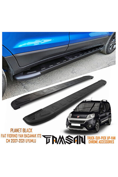 TAMSAN FIAT FIORINO PLANET MODEL YAN BASAMAK SİYAH 173 CM 2007-2021 UYUMLU