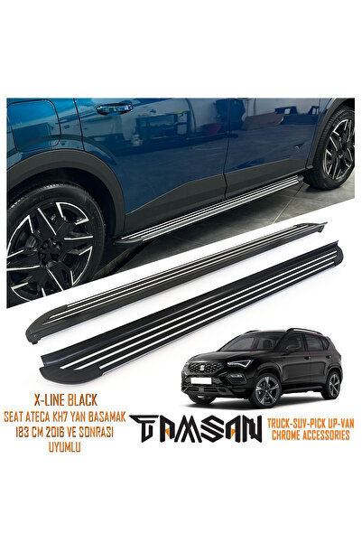 TAMSAN SEAT ATECA KH7 X-LINE MODEL YAN BASAMAK SIYAH 183 CM 2016 VE SONRASI U...