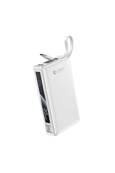 Cellara CELLARA BOOST COLLECTION POWER BANK CAPACITY 20000 MAH PD 65W WITH TYPE C CABLE - WHITE