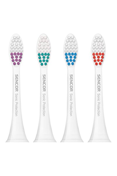 Sencor Capete de periuță de dinți de rezervă Sonic Protect, Pachet de 4