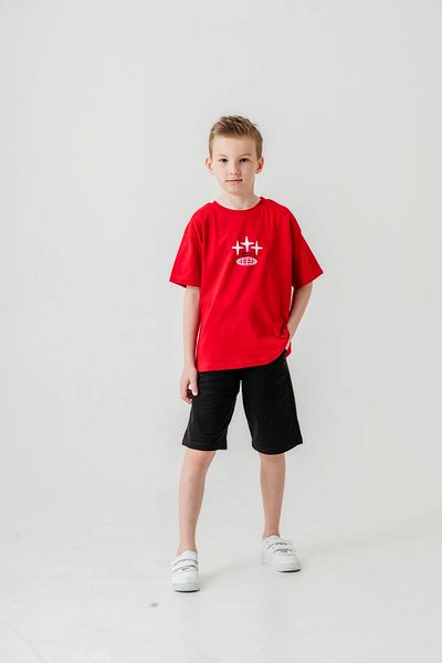 My Hanne Boy's Suit with Printed Back Shorts 050