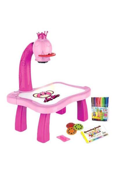 Family Center جهاز عرض الرسم القابل للتعديل للأطفال مزود بـ 12 علامة ملونة و2...