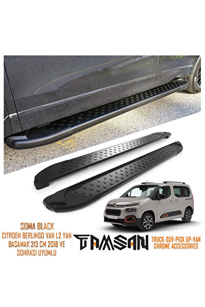 TAMSAN CITROEN BERLINGO VAN L2 SOMA MODEL YAN BASAMAK SİYAH 213 CM 2018 VE SO...