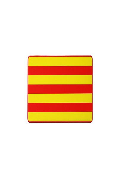Forzacase Yellow - Red Anti-Slip Silicone Based Matte Mouse Pad 32X24Cm - Fc1068