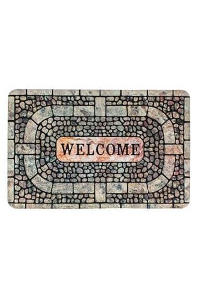 OEM Entrance Mat Model Stones Message "Welcome" 60 x 40 cm