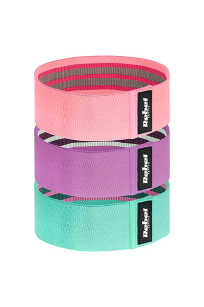Rebel SET OF 3 ELASTIC TEXTILE ACTIVE BANDS