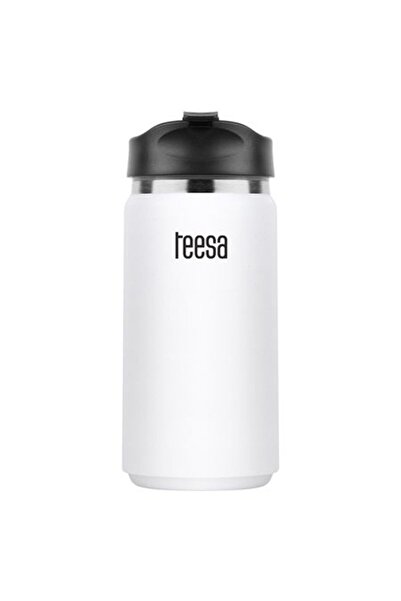 Teesa Termos alb din oțel inoxidabil de 350 ml