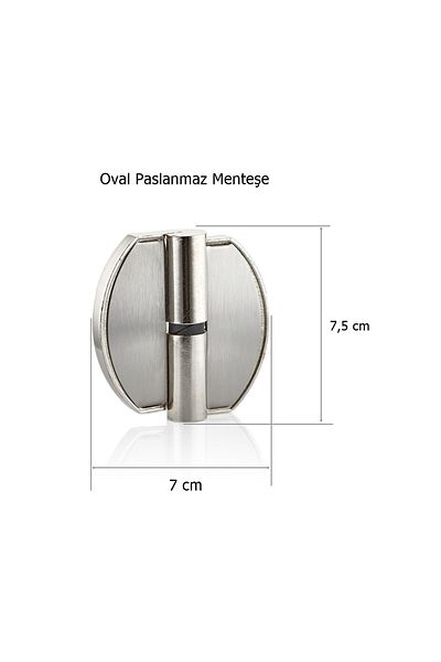 EYMEN YAPI Wet Volume Compact Cabin Stainless Oval Door Hinge Right