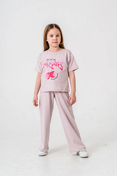 My Hanne Cherries Printed Girl's Suit 035