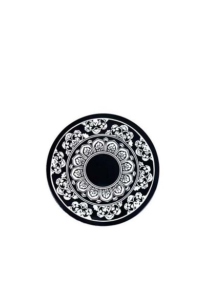 huitich Circle Silicone Anti-Skid Mat for Car Dashboard Black
