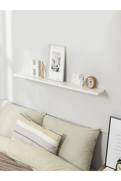 micasa Superior Quality Wall Mounted Rectangular Wooden Shelf