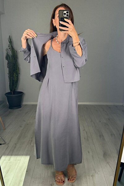 lady special Σετ πουκάμισο Modal Fabric Dress