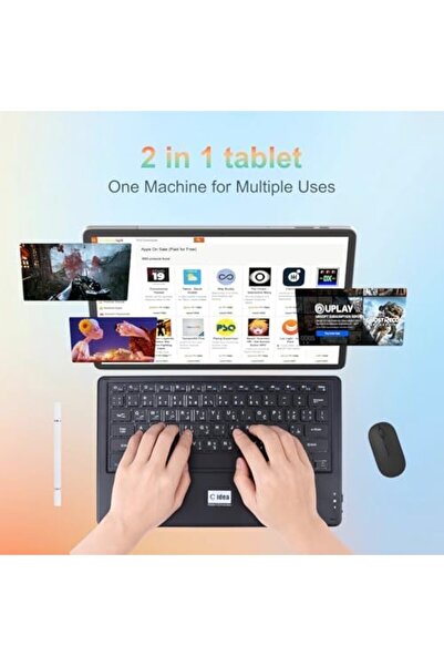 OTEETO C idea 14 inch Tablet PC, Android 14 Tablet with Dual 5G SIM Octa-Core 12GB RAM 1TB ROM, FHD Screen,