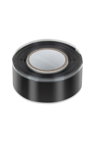 Rebel Bandă de cauciuc siliconic auto-fuzionabilă 0.8mm x 19mm x 2.5m, Negru,...