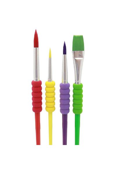 Roco Brush Set – 4 Pieces Brown/Black