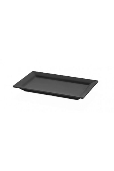 Raki Melamine platter RAKI Orta GN 1/4 26.5x16 cm black color