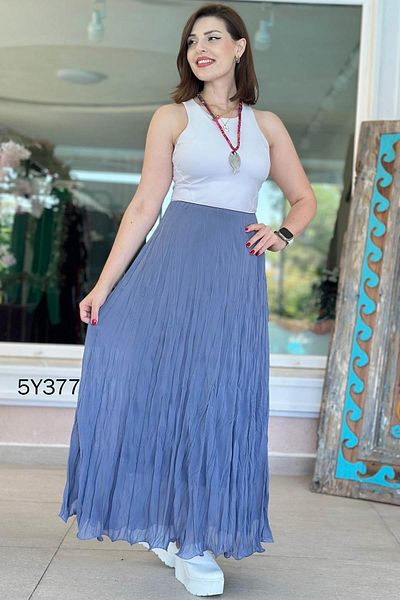 İnce Topuk Lined Chiffon Skirt 5Y377