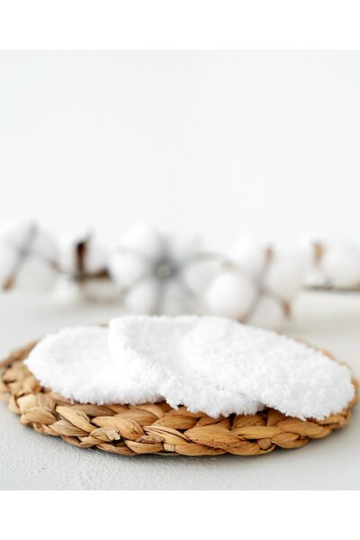 unique and natural Yıkanabilir 2'li Makyaj Temizleme Pamuğu