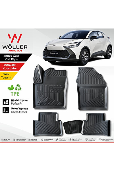wöller Toyota Chr Paspas 2016 2025 Arası Uyumlu 3d Havuzlu Wöller Paspas