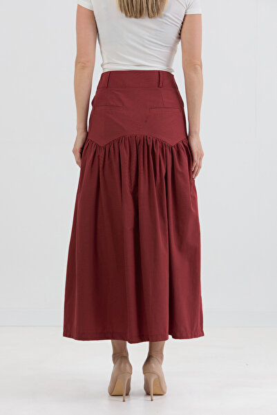 Fulla Moda Buttoned Pocketed T-Shirt Skirt