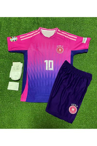 DAYIBALI DÜKKAN Dayibali Germany 24/25 Wirtz Pink Kids Jersey Set of 4