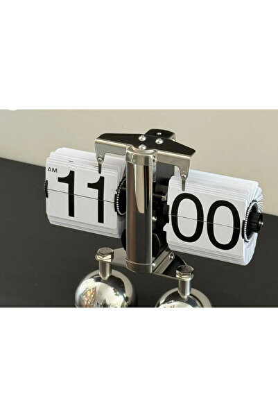 DEKORANLA Beyaz masa saati, şık ve kullanışlı ev ve ofis aksesuarı