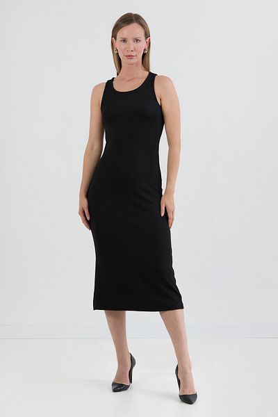 Fulla Moda Βασικό φόρεμα με σχισμή
