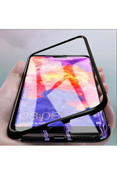 BLACK Husă Apple iPhone 8, magnetică 360 grade, neagră, potrivire perfectă cu...