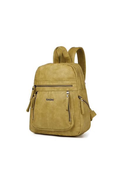 BARCELONA 21K Washed Leather Medium Size Women's Backpack 21-K Barcelona 1846-7