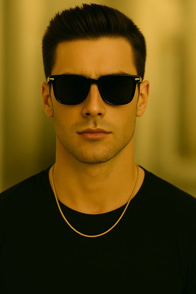Merand Unisex Black Square Frame Sunglasses – Uv400 Protection