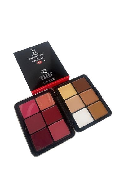 Lora 12 Colors - Multi-Colored Concealer & Blush Easy to Use