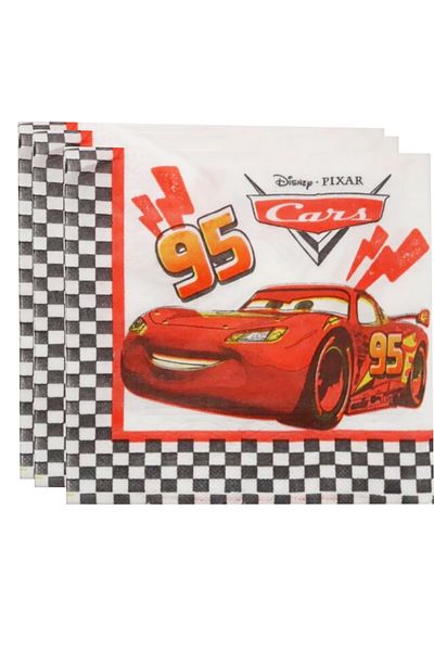 CARS 16 τεμάχια Χαρτοπετσέτα Mcqueen Χαρτοπετσέτα γενεθλίων 33x33