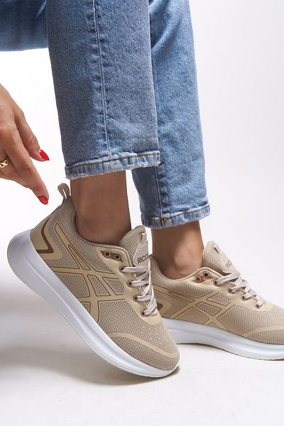 Riccon Graryll Unisex Sneaker 001218 Μπεζ Λευκό