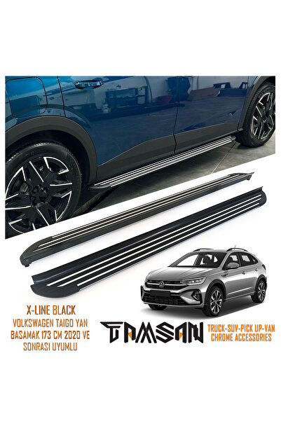 TAMSAN VOLKSWAGEN TAIGO X-LINE MODEL YAN BASAMAK SIYAH 173 CM 2020 VE SONRASI...