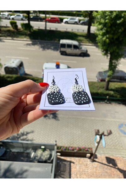 VIVINCA Handmade Polymer Clay Colorful Vibrant Lightweight Earrings - Vivinca Mono Dots