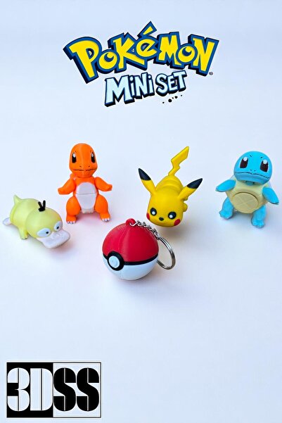 3DSS مجموعة مكونة من 5 قطع صغيرة مع شخصيات بوكيمون - هدية عيد ميلاد بحشوة بين...