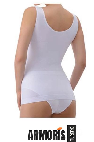 Armoris New Season Gathering Body Shaper Elegant Stylish White Seamless Tank Corset