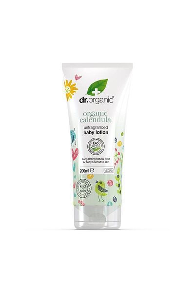 Dr. Organic Lotiune corp Bio Galbenele pentru bebelusi Dr.Organic 200ml