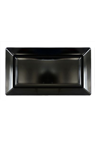 Raki Rectangular melamine serving platter RAKI BONO BLACK 27x50x1cm