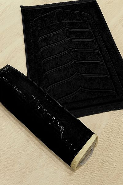 AYHANHOME Luxury Orthopedic Knee Pain-Free Sponge Gift Dowry Twist Prayer Rug with Fringed Bag