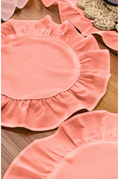 kesenegore 4 bucăți de serviciu american din țesătură Ranforce cu volane