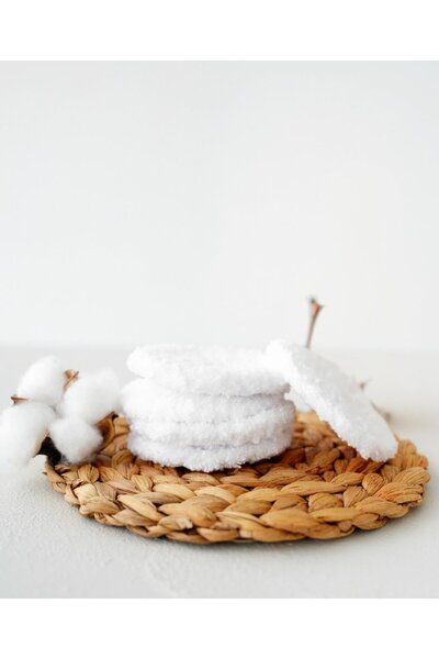 unique and natural Yıkanabilir 2'li Makyaj Temizleme Pamuğu