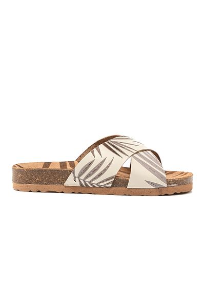 John May Women / Girls Slippers Mar-25Y-175-19 John May White Skin