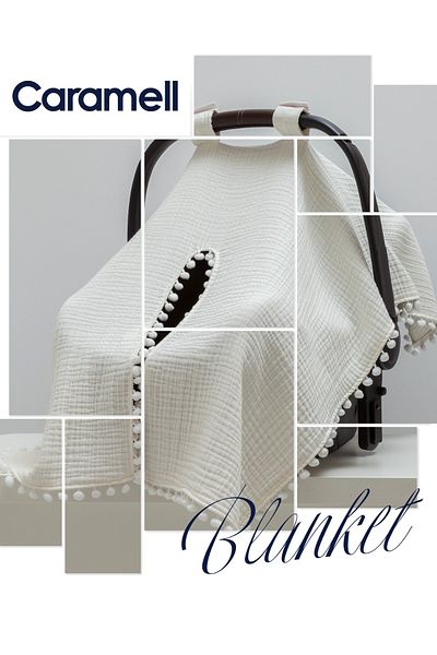 Caramell Blanket 80*100 Stroller Cover Btu2209