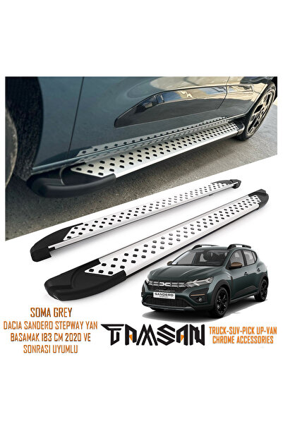 TAMSAN DACIA SANDERO STEPWAY SOMA MODEL YAN BASAMAK GRİ 183 CM 2020 VE SONRAS...