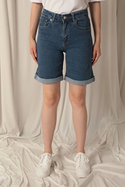 Lukas Denim Fabric Women's Blue Shorts
